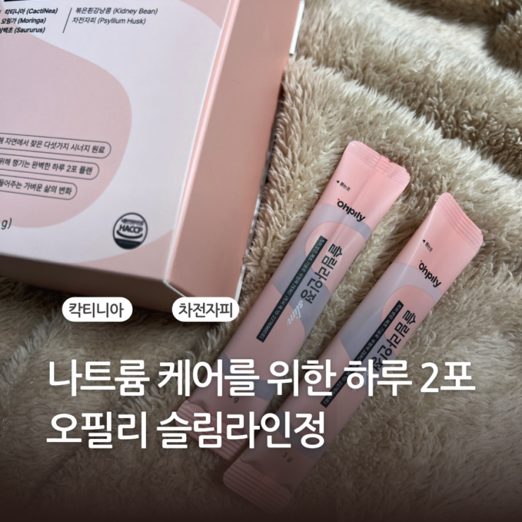 단기다이어트 10일간 오필리 슬림라인정으로 2kg 가능했던 이유