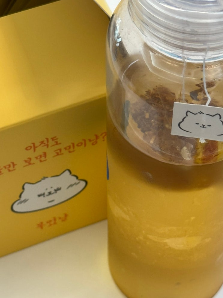 물 대신 마시기 좋은 고소한 맛의 다이어트 붓기차 "부었냥"