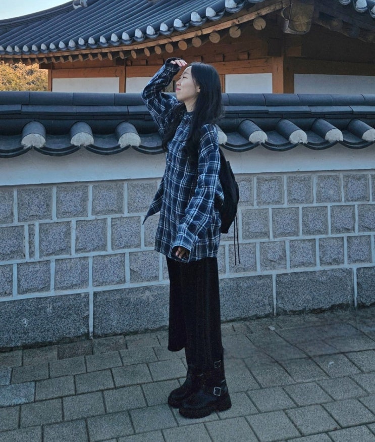 남자 여자 오버핏 체크셔츠 코디, 무신사 스탠다드에러 레거시 셔츠