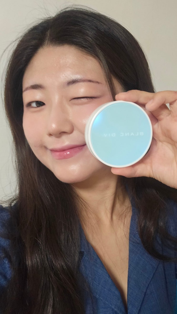 [올리브영쿠션] 여름철에도 보송한 마무리감의 요철 커버력 좋은 쿠션 추천, "블랑디바 워터벨벳 쿠션"