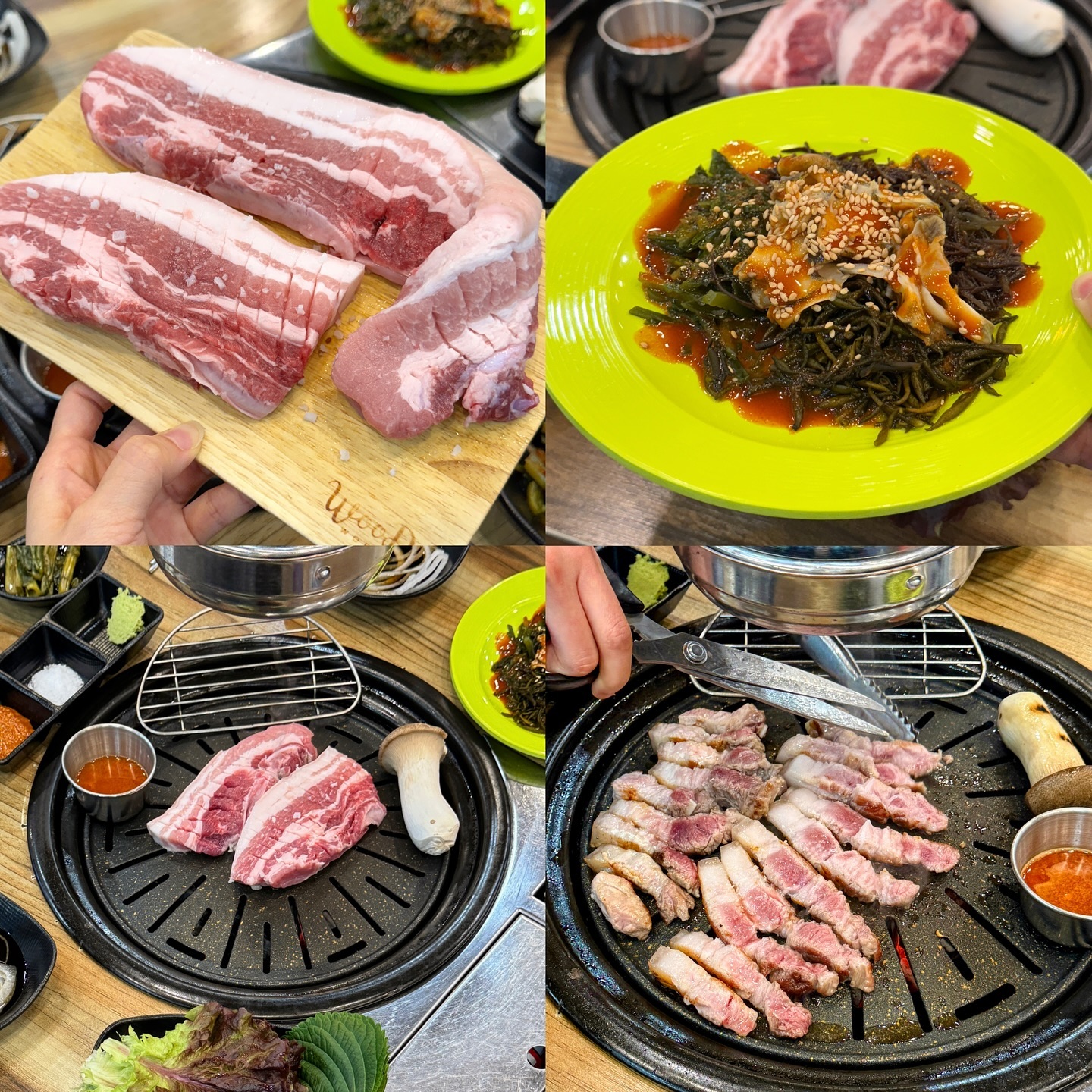 #협찬 인천 논현동에 8년 이상 자리 잡은 현지인 찐 맛집!
제주 현지의 맛을 그대로 느낄 수 있는 가성비 고깃집이에요

톳 나물&다시마 초무침을 곁들여 먹는
이색 조합을 맛볼 수 있는데요
이 조합이 이렇게 맛있었나? 재밌는 식감이었어요
제주에서도 못 보던 이색적인 맛

고기도 구워주고 서비스로 나오는 김치찌개는
한 사발 더 시키고 싶을 정도로 얼큰한 게 맛있었어요
고기에 공깃밥 잘 안 먹는데 한입 먹자마자 공깃밥 시켜버림~

전 논현동 주민으로써 눈 깜빡하면 바뀌어버리는 식당 사이에서
무려 8년을 유지해 왔다는 건 정말 찐 맛집이라는 거!
그래서 결론은 맛.있.다!

🏷️ 제주돗야지해초쌈
- 인천 남동구 은봉로165번길 76
- 월요일 ~ 토요일 16:30 - 22:00 (매주 일요일 정기휴무)
- 콜키지 프리, 포장, 예약, 단체 이용 가능, 주차 가능

#제주돗야지해초쌈#제주돗야지해초쌈논현점#인천제주돗야지해초쌈#인천맛집#인천논현동맛집#인천논현동고기집#인천논현동삼겹살#인천고기맛집#남동구맛집#남동공단맛집#남동공단고기집#인천삼겹살#인천고기집#인천맛집추천#jmt
