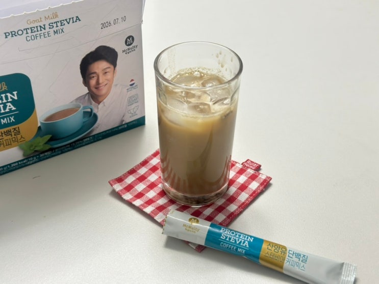 건강한 단백질커피 맥널티 단백질 스테비아 커피믹스