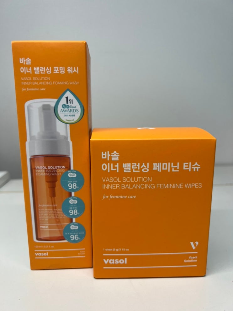 [바솔] 이너밸런싱 포밍워시 & 패미닌티슈 리뷰! 여성의 건강한 Y존 케어!
