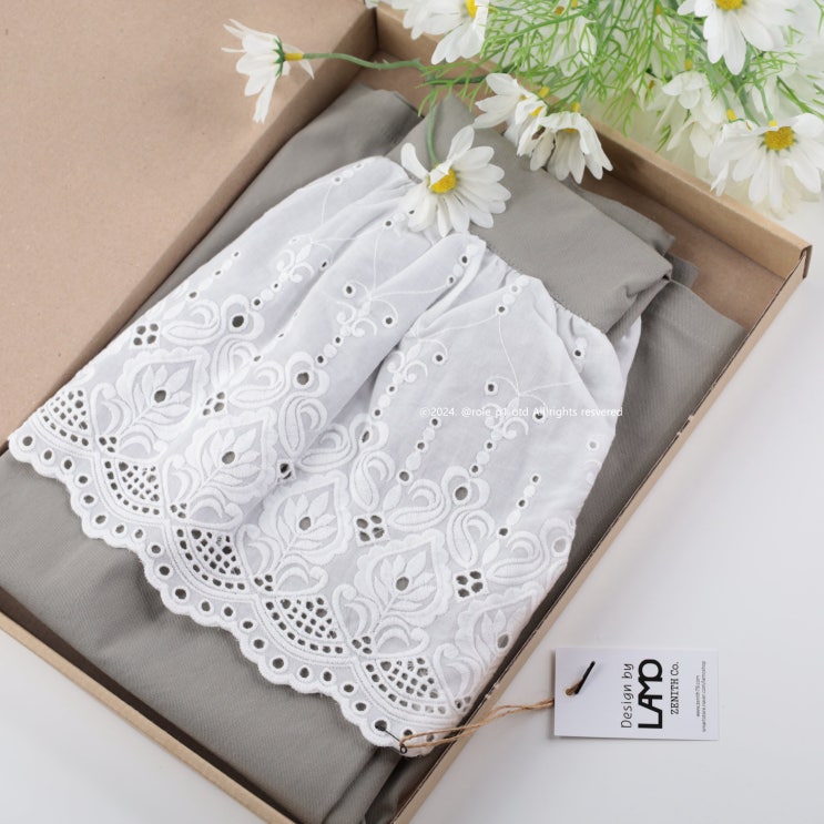 예쁜 레이스 원피스 앞치마 국내산 북유럽 감성