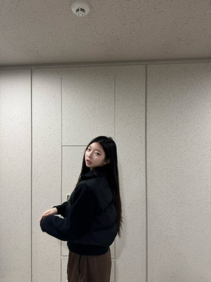 🖤 오사와 크롭 패딩 추천 / 코디의 완성 니트 패딩 점퍼 후기