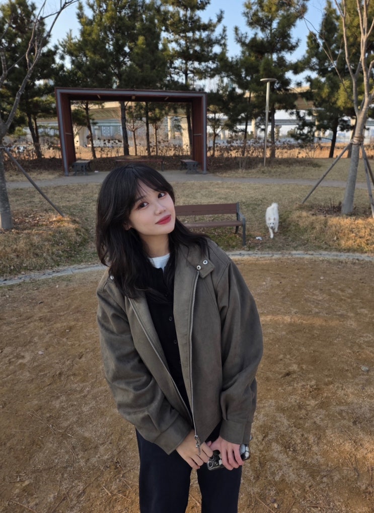 [아이러니포르노화이트라인]봄.가을 간절기 아우터 / 레이싱 바이커 스웨이드 자켓 추천코디