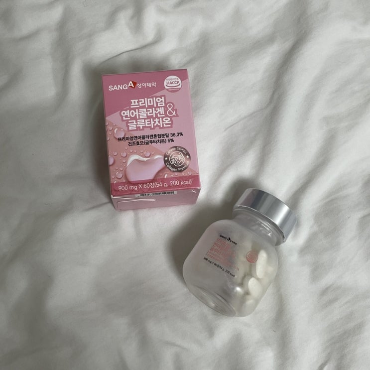 피부 탄력을 위한 상아제약 프리미엄 연어콜라겐 & 글루타치온 후기