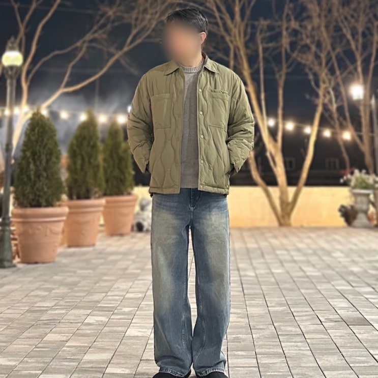 스탠다드에러 와이드 데님팬츠 빈티지블루 커플데님 추천