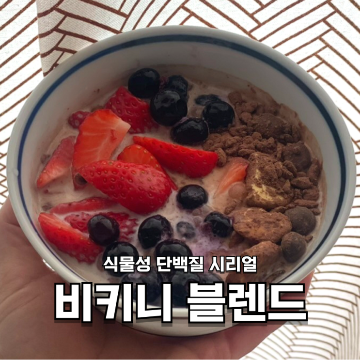 건강 시리얼 추천! 식물성 단백질 시리얼 파지티브호텔 비키니 블렌드 카카오 맛 후기