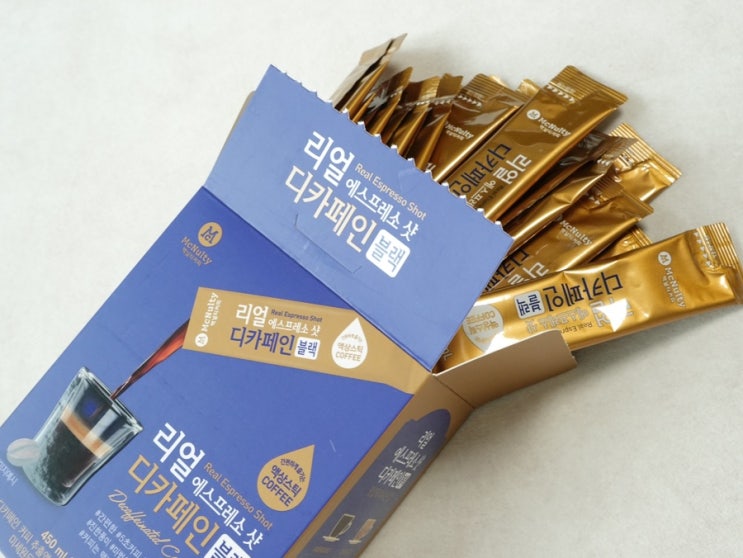 맥널티 리얼 에스프레소 샷 블랙 디카페인 액상커피|5초만에 커피 만들기