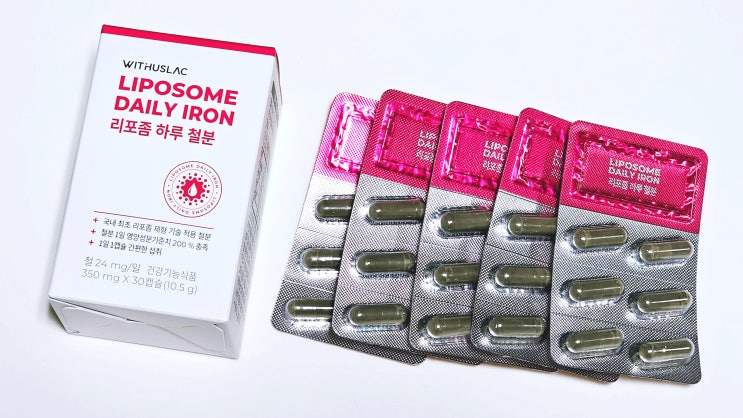 전연령대 섭취 가능한 리포좀 하루 철분 캡슐 타입