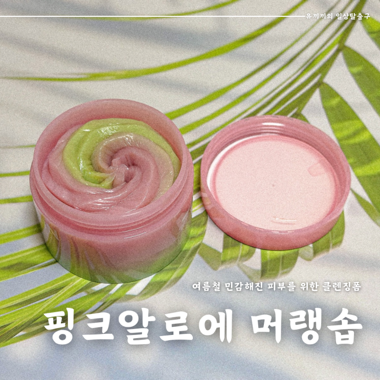 폼클렌징 추천, 핑크알로에 머랭솝 후기