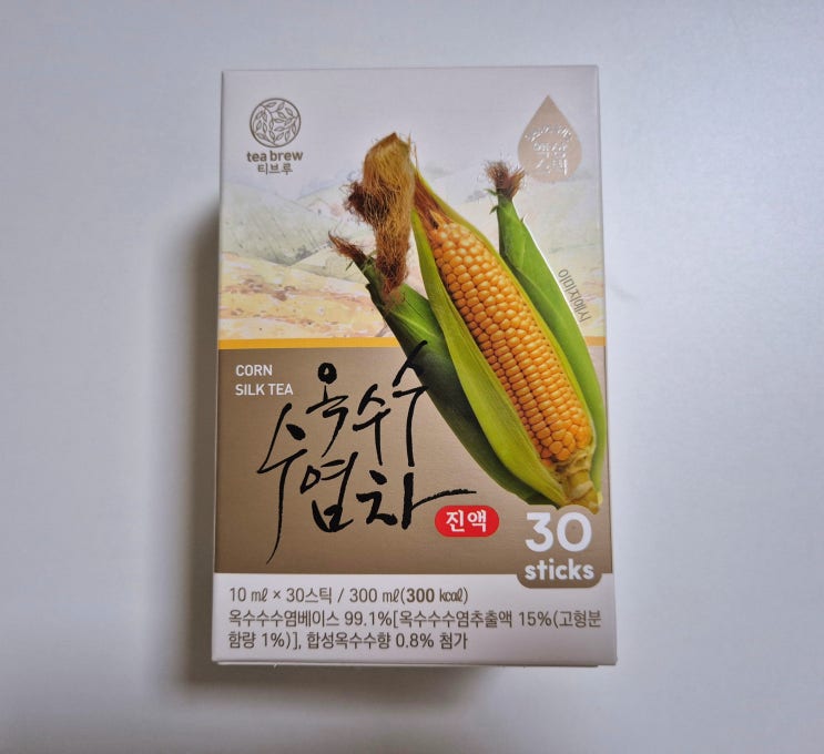 간편하고 진한 액상 스틱 맥널티 티브루 액상 스틱 옥수수수염차 진액
