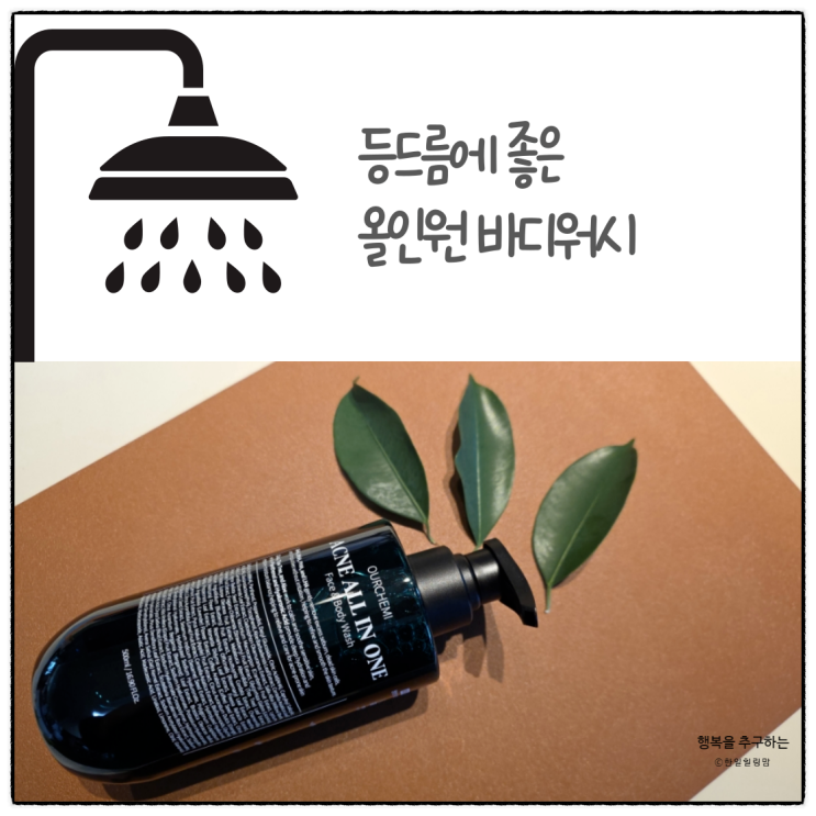 등드름이 심한 중학교 청소년 둘째를 위한 올인원 바디워시