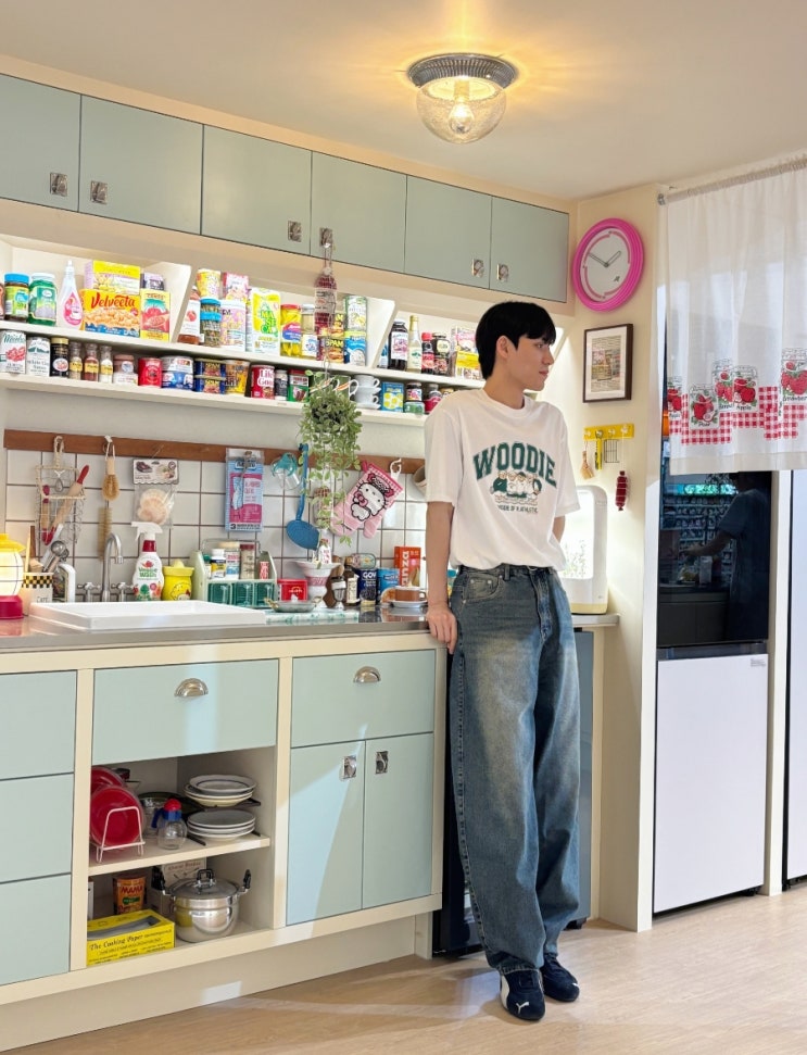 ㄴㅏ랑 같ㅇㅣ.. 빈티지 커브드진 보고 갈래?(With. 스탠다드에러 벌룬핏 워싱 와이드 데님 팬츠)