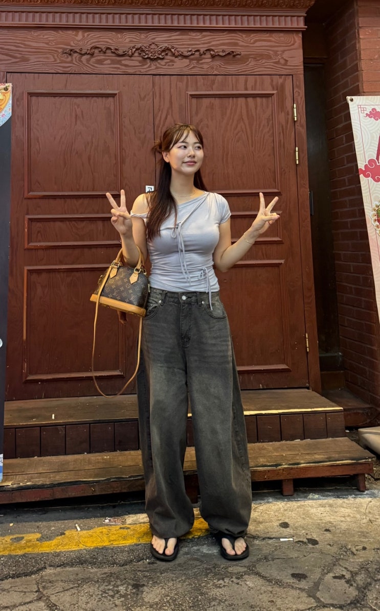 스탠다드에러 벌룬핏 와이드팬츠 빈티지하게 멋진 데일리룩 데님팬츠 추천!