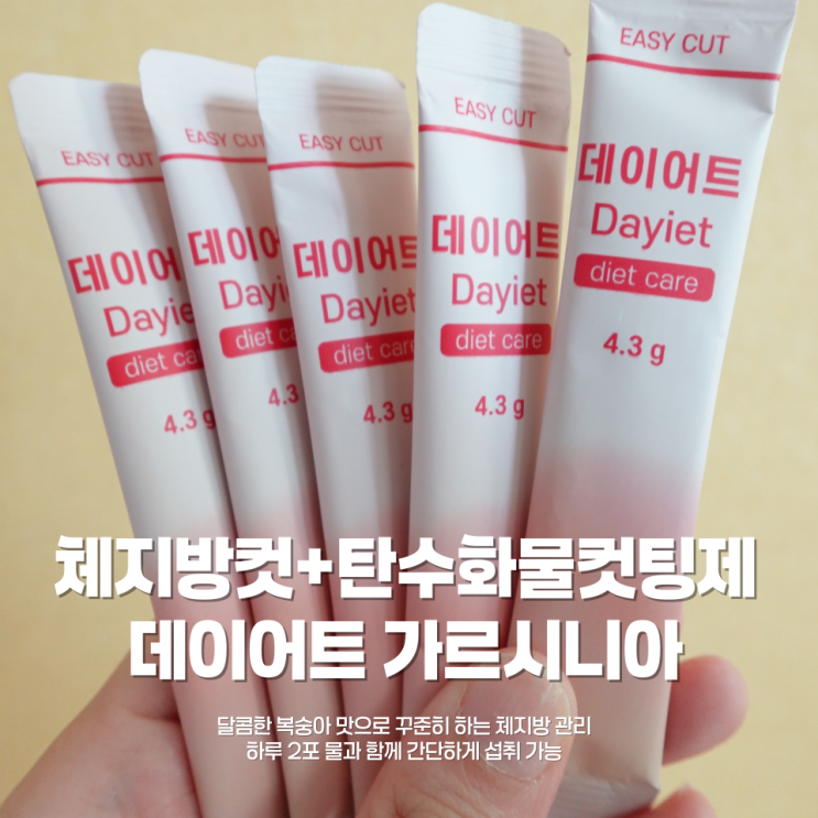 🍑 지아이에프티 데이어트 dayiet 가르시니아 — 간편하게 체지방 CUT 하는 루틴