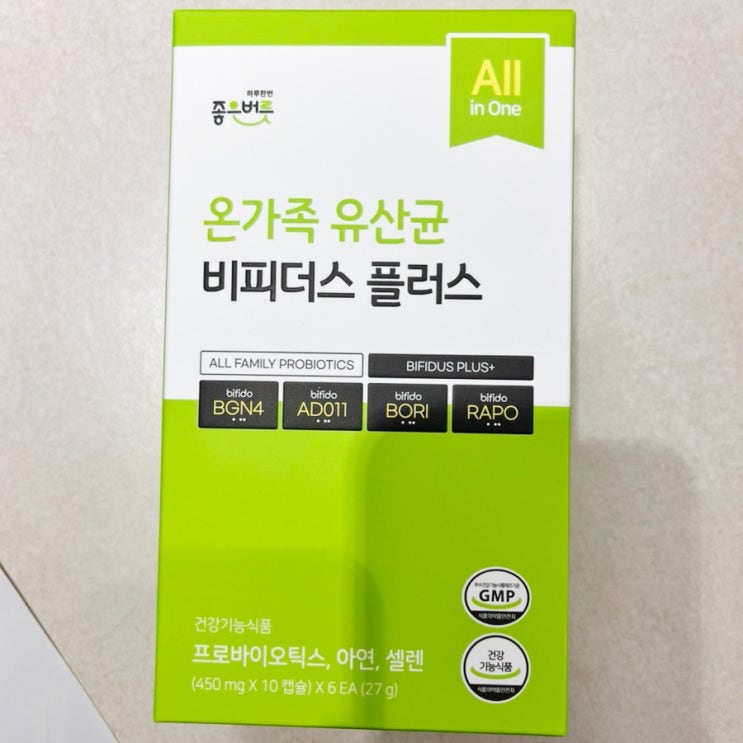 좋은버릇 온가족 유산균 비피더스 플러스 프로바이오틱스
