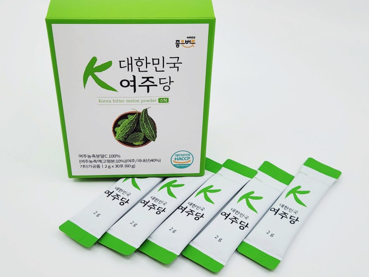 여주분말 건강 루틴을 위한 좋은버릇 대한민국 여주당