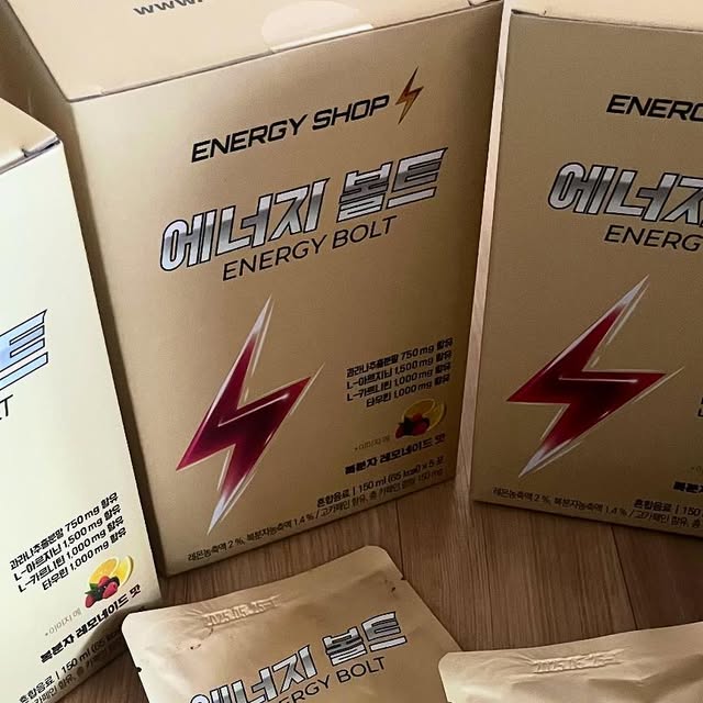 박지은 on Instagram: "#협찬 @energyshop_official #광고 ✨[에너지샵] 지친 나를 위한 급속 에너지 충전, 에너지볼트⚡ ✨운동 전 부스터 운동후 힘 없을때 마셔도 효과 좋아욥 ☺️ ✨복분자 레모네