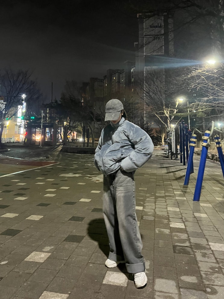 워싱팬츠 빈티지그레이 와이드 데님팬츠 후기 (feat. 스탠다드 에러)