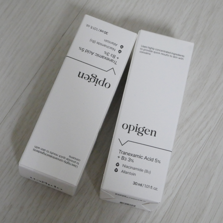 쫀쫀 고함량 앰플 오피겐 트라넥 삼산 5% + B3 3% 기미 관리하기