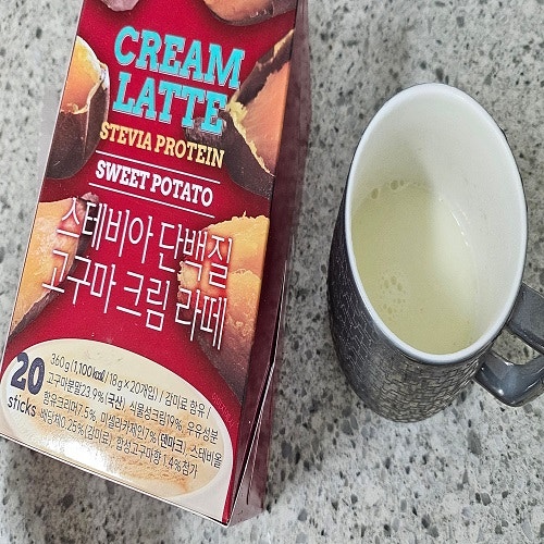 아침식사 대용 맥널티 스테비아 단백질 고구마크림라떼