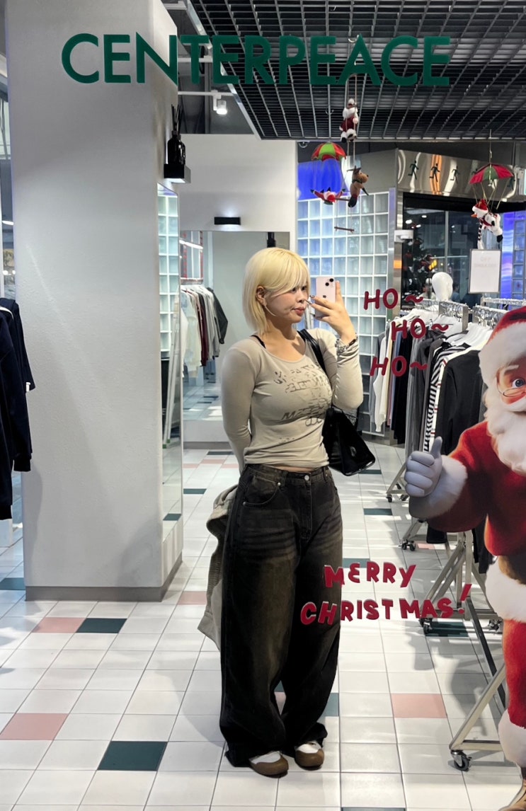 🖤 스탠다드에러 벌룬핏 워싱 와이드 데님팬츠 후기