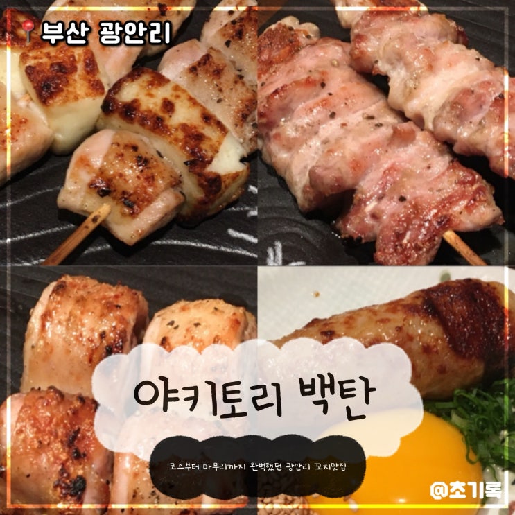 야키토리 백탄 | 광안리 숨은 불맛 코스요리집, 1인 코스 19,000원 부터 '탄코스' 후기