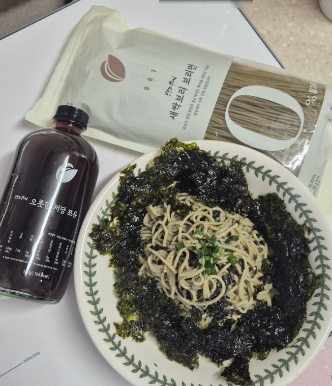 보리로푸드 보보리쿡시 오롯한 저당쯔유로 다이어트들기름막국수레시피