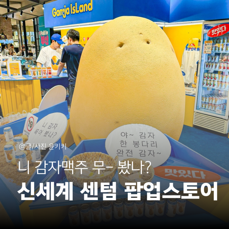 부산 신세계 센텀 팝업스토어강원도 감자맥주  감자아일랜드 이벤트 니 무봤나