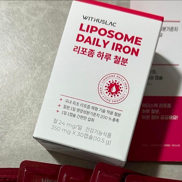 보구의맛집 on Instagram: "#리포좀하루철분 #위더스락 #영양제 😀여성 대표 영양제 리포좀 하루 철분제! 이름에 나온대로 리포좀 제형기술을 활용해 체내에 흡수율을 높인 철분제입니다^^ 하
