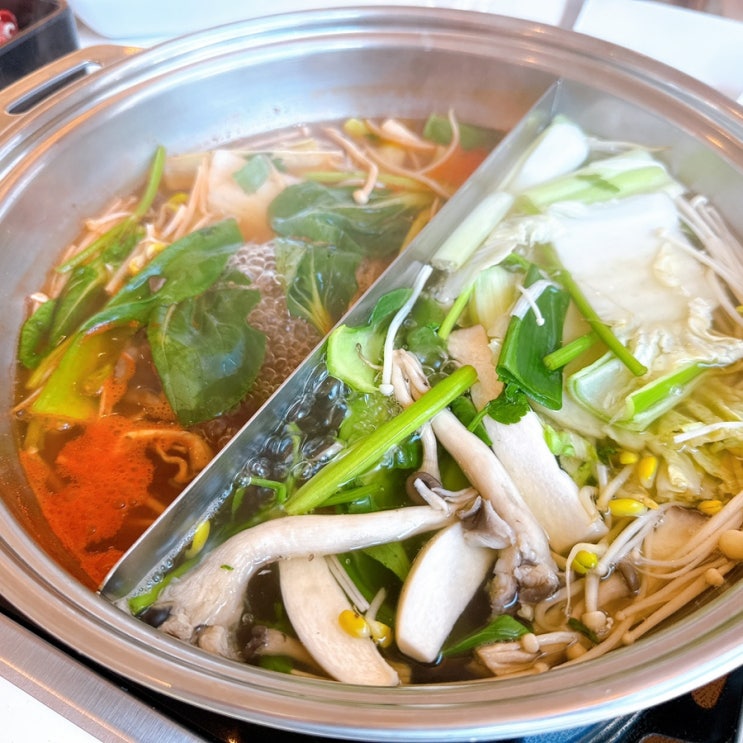 샤브산천 무한리필 동대문 뷰맛집 후기