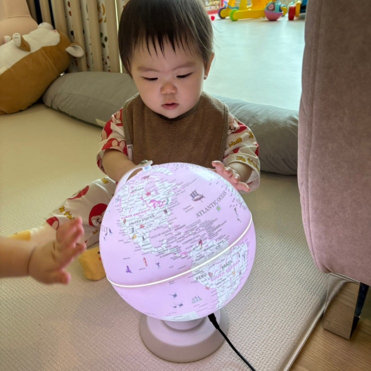 led 지구본 조명 추천 파파리브 영유아 지구본