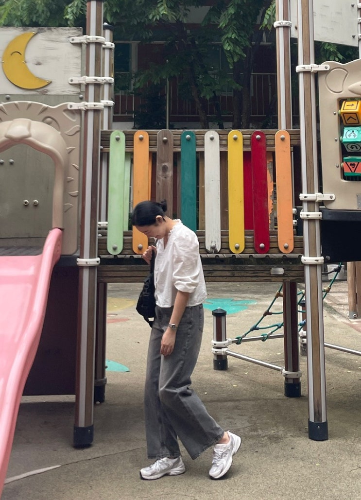 데님하면 스탠다드에러🩶💌 미스티 빈티지 그레이 캣워싱 와이드 데님팬츠 #남여공용바지 #데님추천