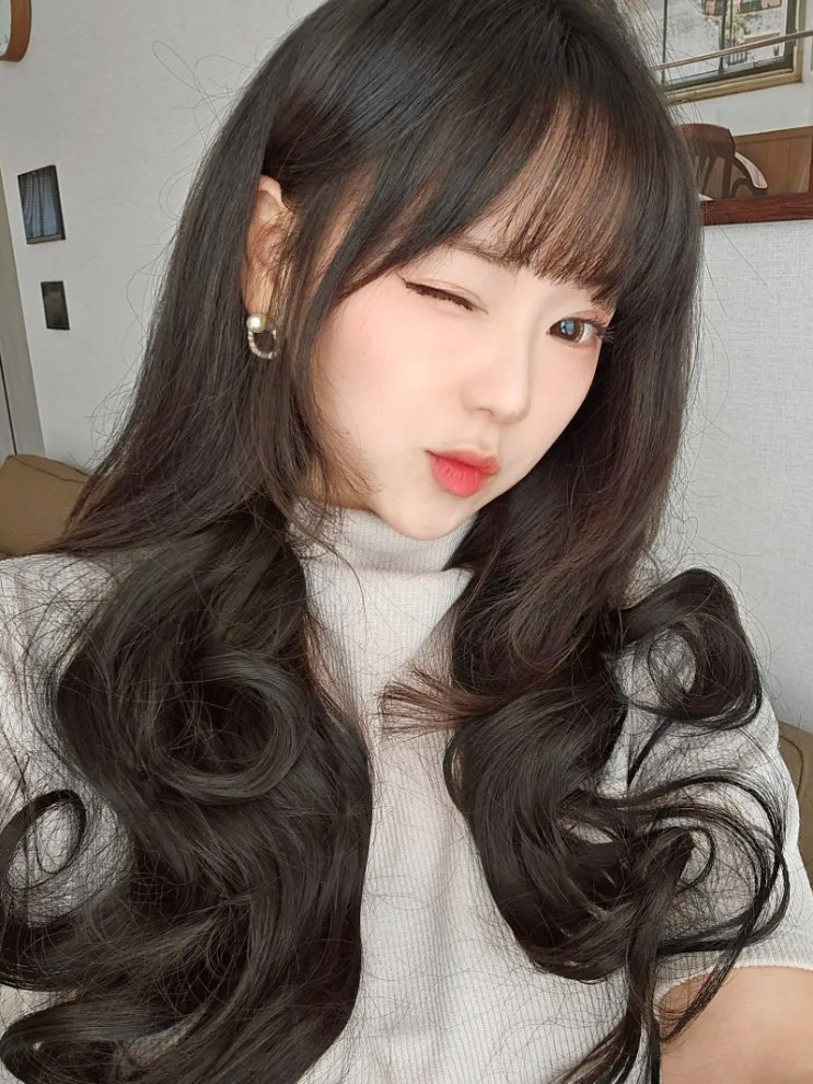 웨이브 부분가발 풍성한 셀프 붙임머리 착용샷 ArtisanRi
