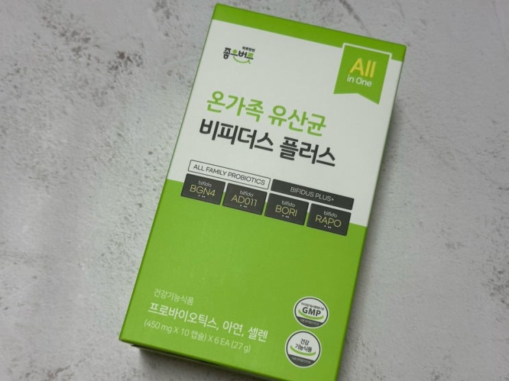 프로바이오틱스 좋은버릇 온가족 유산균 비피더스 플러스