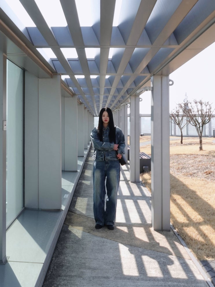 스탠다드에러 남여공용 아우터 워싱 데님자켓 빈티지 블루