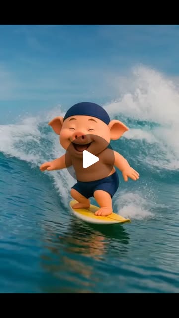 Pig Bibi on Instagram: "Surfing Pig is Here!

#animalvideo #pig #happypig #cutepig #surfing #cookingpig #instagood #instalike #pigvlog #animalvlog #bibippig #비비피그 #서핑돼지 #광고
#seniordunce"