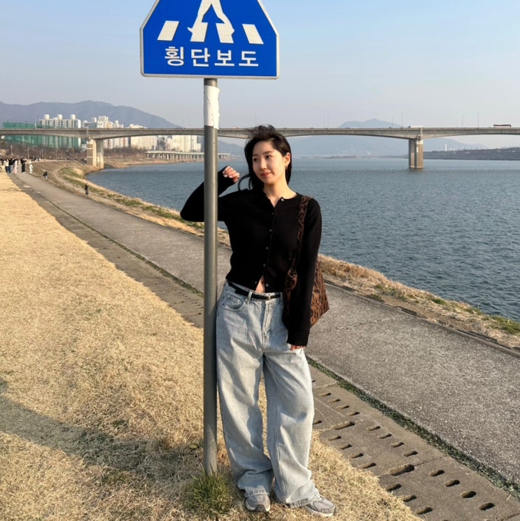 스탠다드에러 와이드 데님팬츠 여자 연청바지 추천