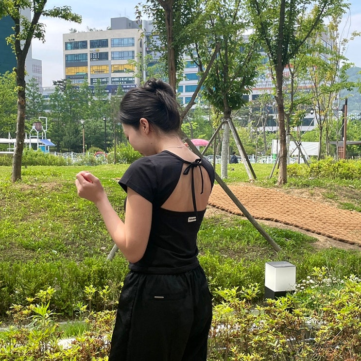 25SS 신상 Wooalong 우알롱 반팔티 입어보기 여성ver.
