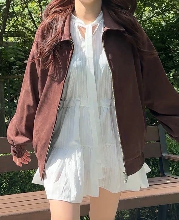 스탠다드에러 스웨이드자켓으로 가을코디 완성 가을아우터 추천
