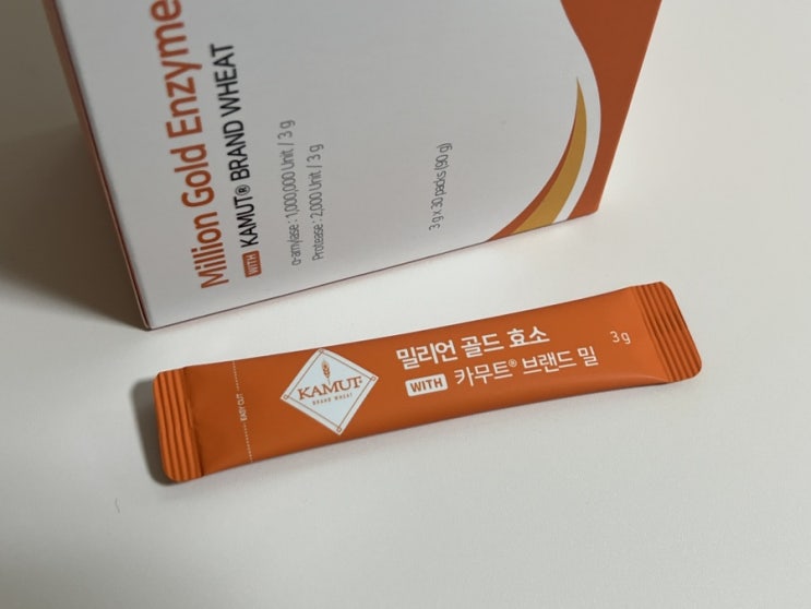 [생활건강/영양제] 카무트효소 추천 밀리언 골드 효소 100만 역가 수치 좋은버릇 카무트효소