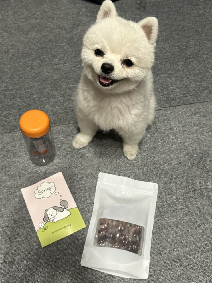 [강아지수제간식]행복하게 희희멍멍 오리목뼈 수제 간식