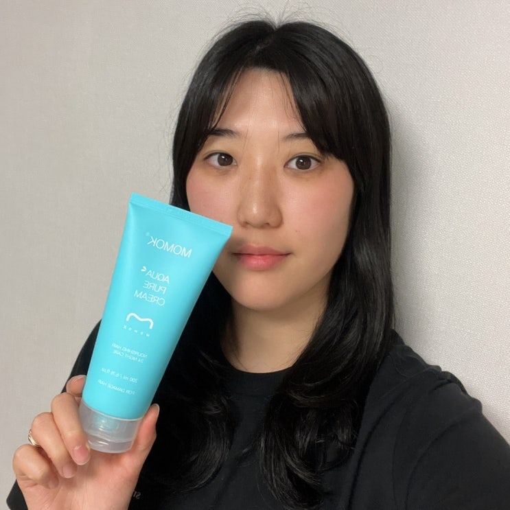 씻지않는 노워시트리트먼트 [모모케이] 아큐아퓨어크림으로 머릿결관리하기