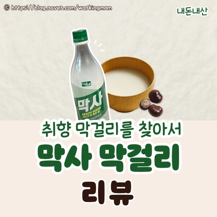 막걸리와 사이다가 만나면, 신상 서울 장수 막사 시음 맛 후기 (내돈내산)