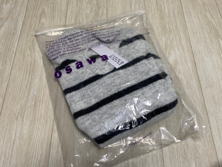 [OSAWA]ow-024 Terry Open-Neck Stripe Knit Review