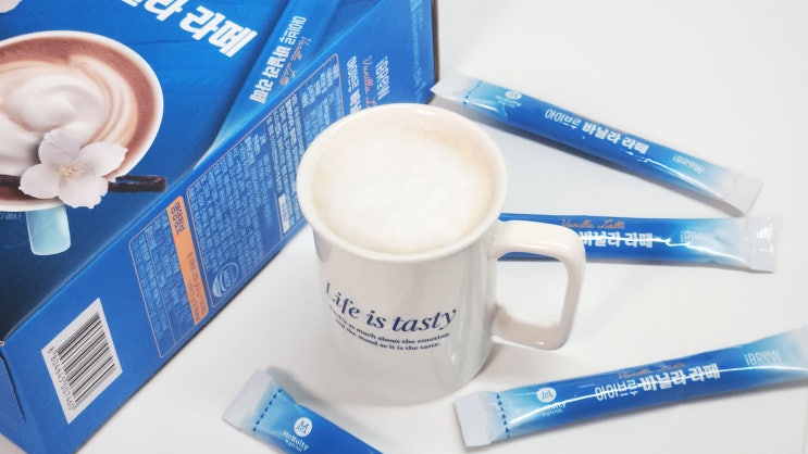 기분좋은 달콤한 맥널티 아이브루 바닐라라떼 맛있는 바닐라 스틱커피 추천