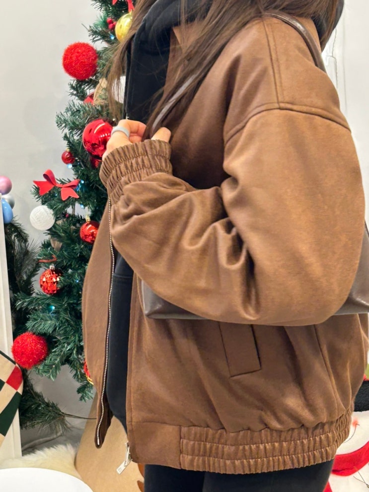 무신사 자켓 추천 스탠다드 블루종 스웨이드 자켓 크랙 레드브라운 후기