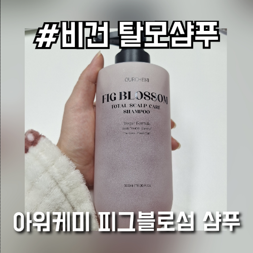 비건 탈모샴푸 지성두피샴푸 두피가려움에 아워케미 피그블로섬